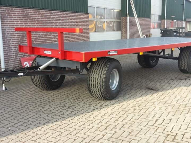12 tons balenwagen - Dropside/ Flatbed trailer: picture 1