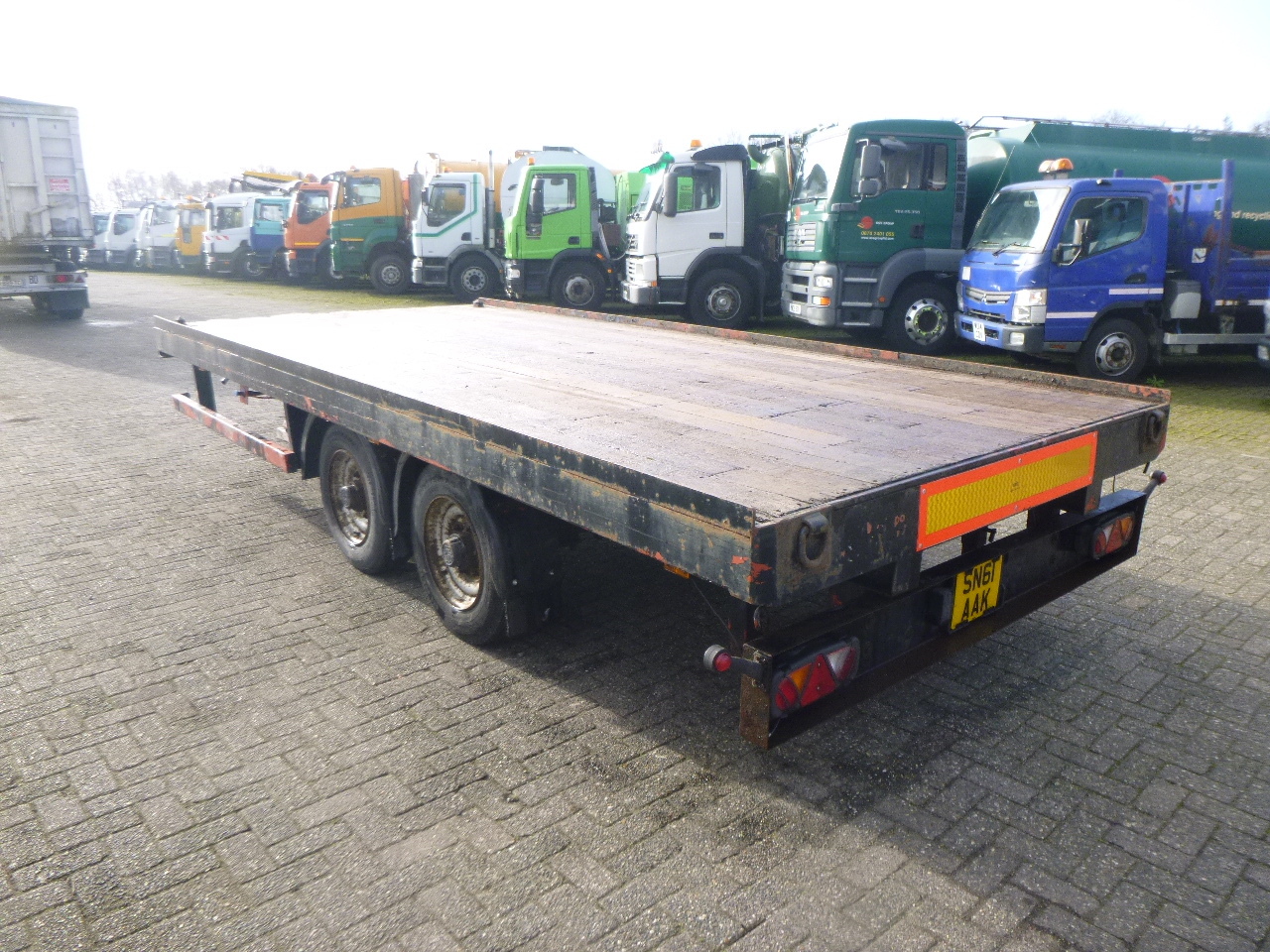 Adcliffe 2-axle drawbar platform trailer 7 t - Dropside/ Flatbed trailer: picture 3