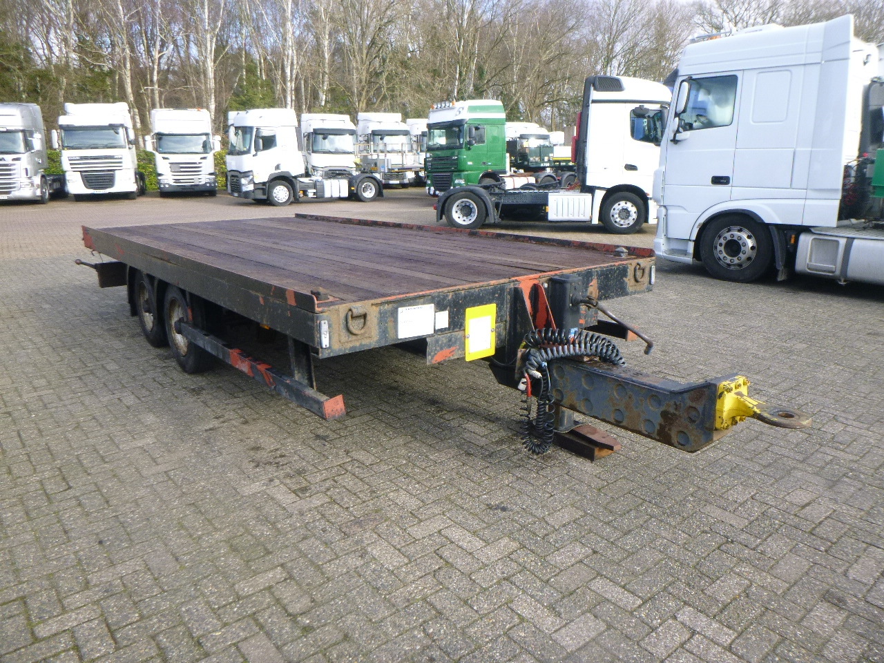 Adcliffe 2-axle drawbar platform trailer 7 t - Dropside/ Flatbed trailer: picture 2