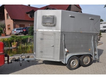 Closed box trailer for transportation of animals Alf Alu 2 Pferde mit Achsschaden: picture 1