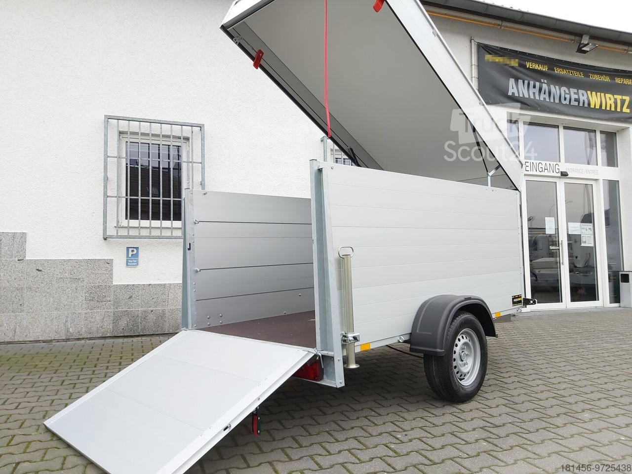 Anssems GTB 1200 VT 2 251x128x118cm verfügbar abschließbar belastbarer Aludeckel bis 100kg - Car trailer: picture 5