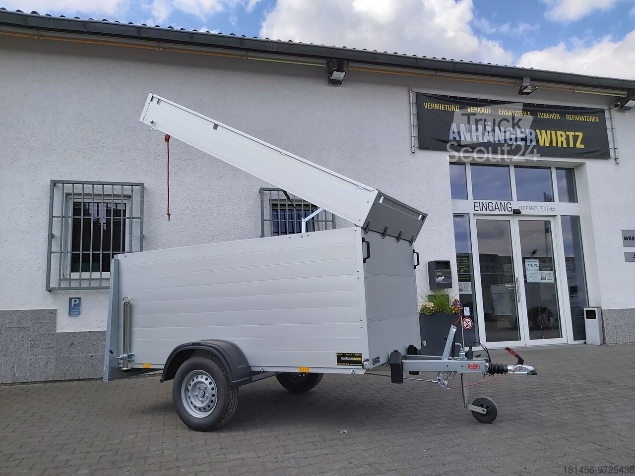 Anssems GTB 1200 VT 2 251x128x118cm verfügbar abschließbar belastbarer Aludeckel bis 100kg - Car trailer: picture 4