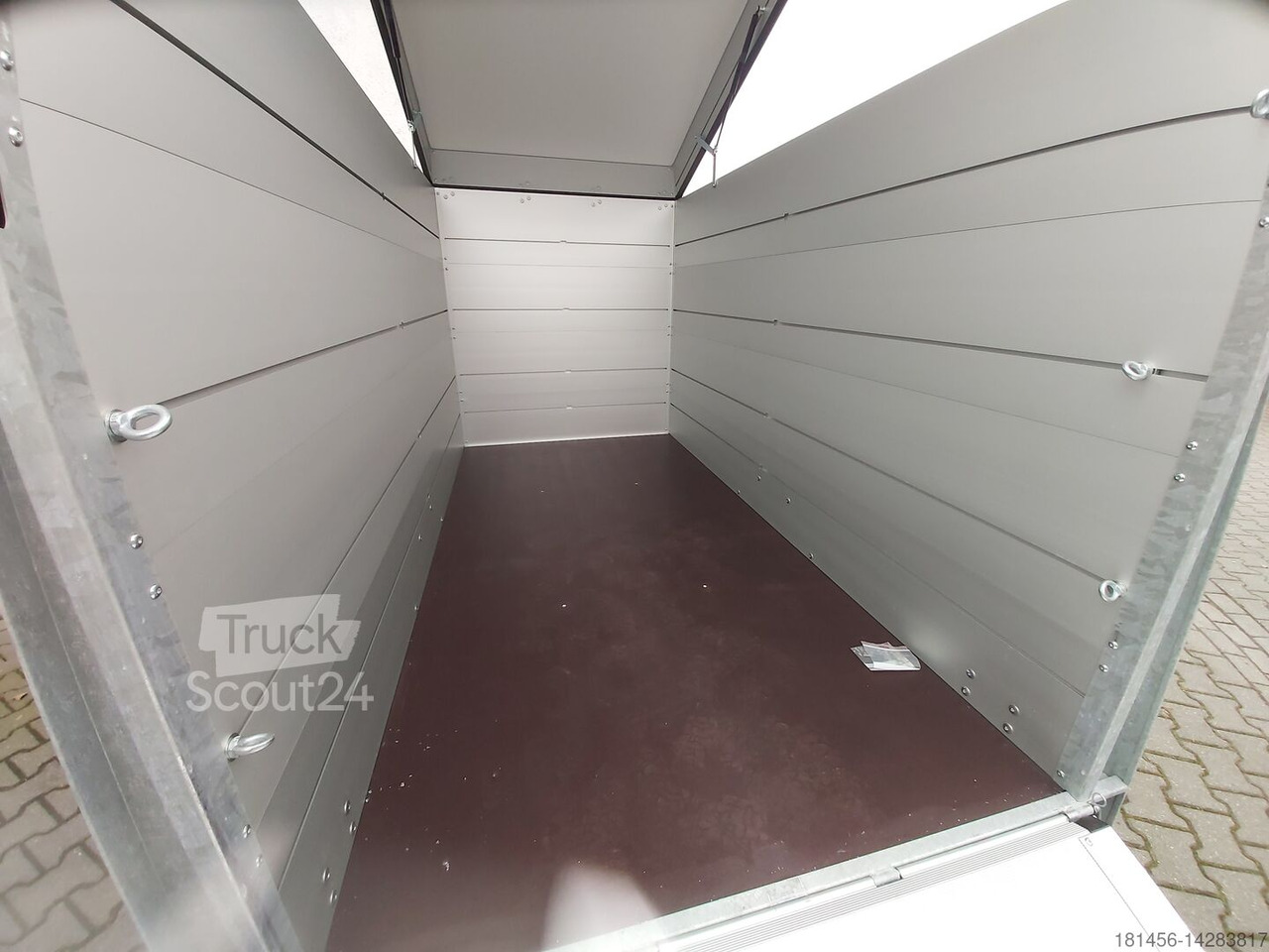 Anssems direkt günstig verfügbar Alukoffer mit Deckel GTB 1200 VT 3 153cm Innenhöhe 1200kg gebremst - Car trailer: picture 3