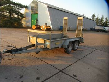 Obermaier Baugeräte Tandem mit Federrampen  - Autotransporter trailer