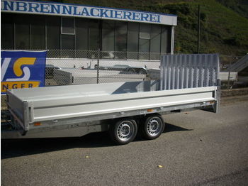 Saris PAK 42 - 4,06 x 2,04 m - mit Bordwänden, kippbar  - Autotransporter trailer