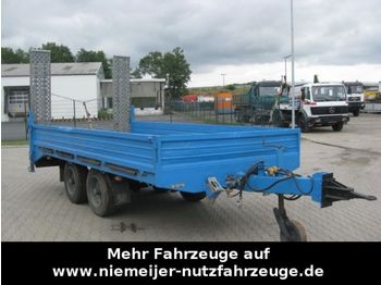 Dropside/ Flatbed trailer Barthau LHS 8900, Auffahrrampen, Riffelboden: picture 1