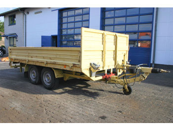 Dropside/ Flatbed trailer Blomenröhr 2-Achs Tandem Anhänger m. Rampen 3500kg: picture 1