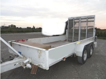 Dropside/ Flatbed trailer Blomenröhr Durchfahrtieflader mit Auffahrrampen: picture 1