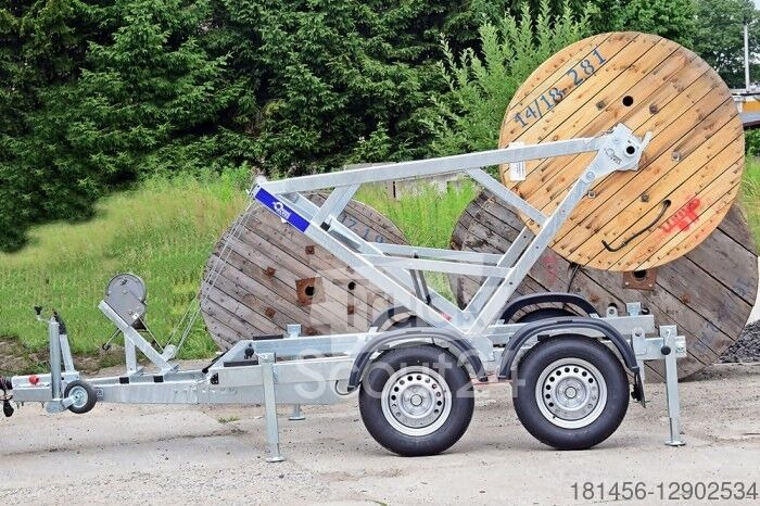 Blyss Kabeltrommel Transporter Abroller 2700kg Gesamtmasse für PKW Pic Up Transporter - Cable drum trailer: picture 2
