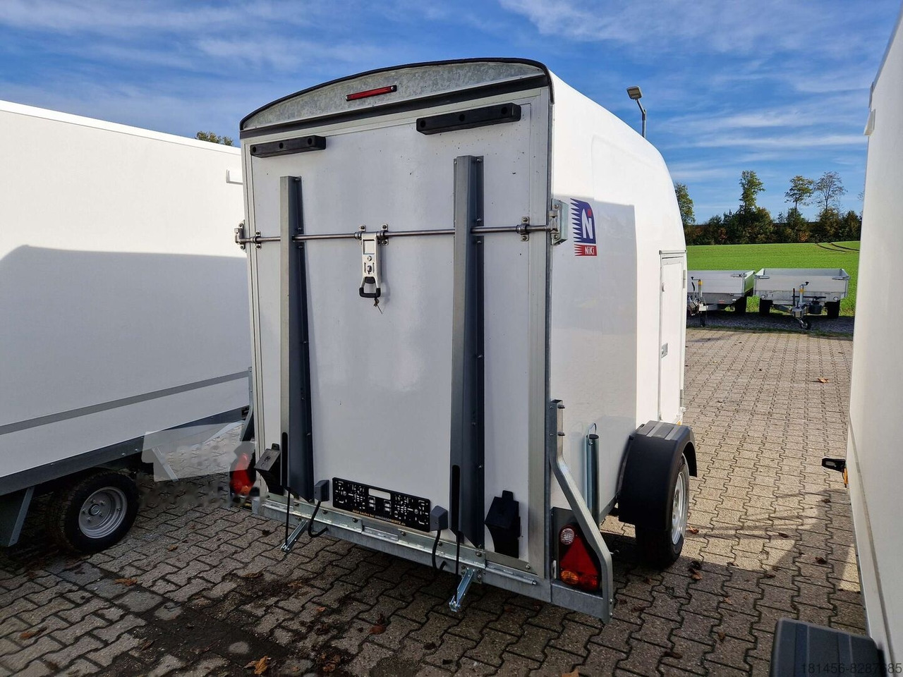 New Closed box trailer Blyss NIKI aerodynamisch Heckrampe Seitentür 100km/H Koffer weiß: picture 6