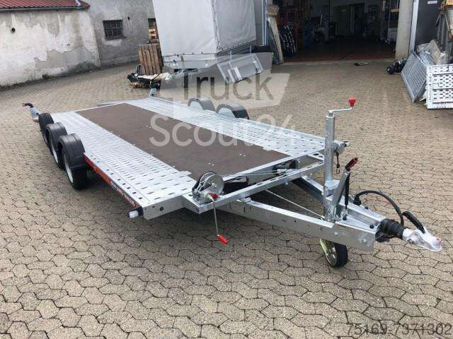 Brian James Trailers A4 Transporter, 125 2323, 4500 x 2000 mm, 2,6 to. Seilwinde - Autotransporter trailer: picture 1