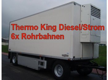 Closed box trailer CHEREAU 2-Achs Anhänger Tiefkühler mit Rohrbahnen: picture 1