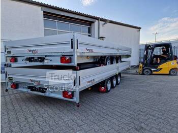 Pongratz - riesiger Pritschenanhänger Tridem 603x246x36cm verfügbar - Car trailer