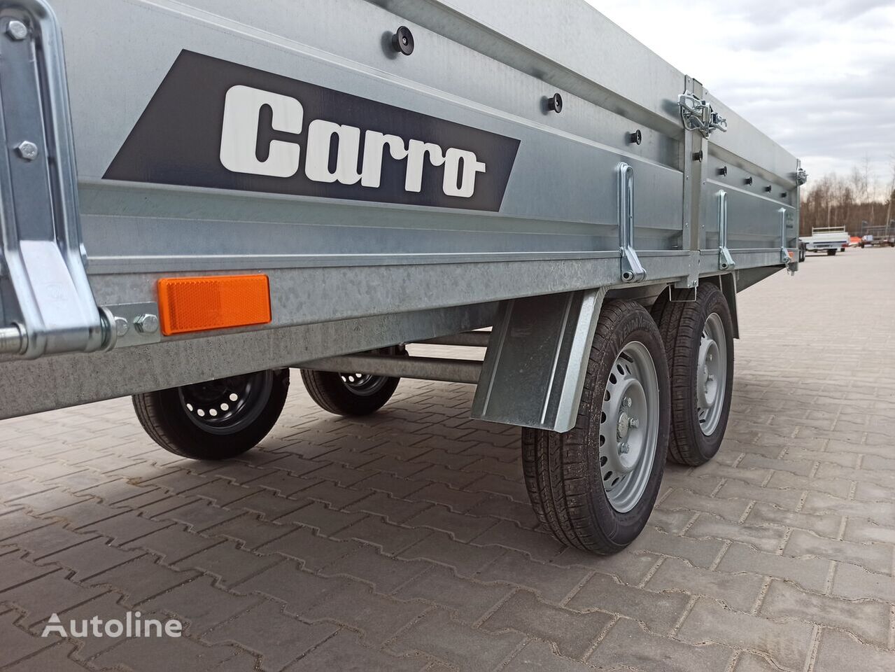 Carro Delta 350x150 cm 2 osie przyczepa skrzyniowa platforma - Car trailer: picture 5
