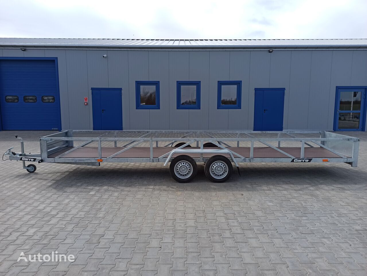New Dropside/ Flatbed trailer Carro przyczepa dłużyca ramowa 612x123 cm long trailer 6m: picture 2