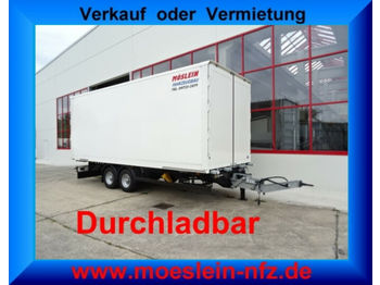 Möslein  Tandem- Koffer- Anhänger, Durchladbar-- Wenig B  - Closed box trailer