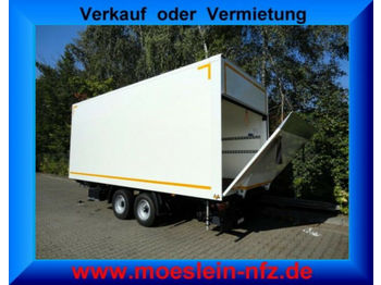 Möslein  Tandem Koffer mit Ladebordwand 1,5 t-- Neufahrz  - Closed box trailer