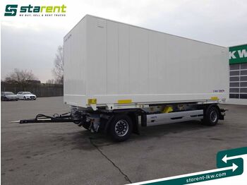 Schmitz Cargobull Lafette inkl. Schmitz-Kerex Koffer Wechselfahrg.  - Closed box trailer