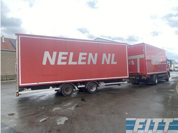 Tracon TRAILERS TM18 2ass wipcar met gesloten opbouw - Closed box trailer