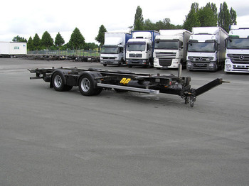 Ackermann Jumbo BDF Tandem C7820 hochgekuppelt VERZINKT - Container transporter/ Swap body trailer