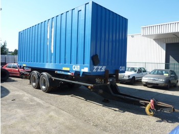  Burg BPDA 18M met container - Container transporter/ Swap body trailer