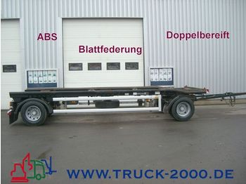 HUEFFERMANN 2 Achs Abrollanhänger HAR 1870 ABS Blattfederung - Container transporter/ Swap body trailer