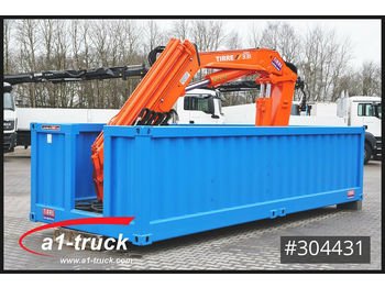 Hüffermann Container Elektro Kran Tirre 331 Funk, stationär  - Container transporter/ Swap body trailer