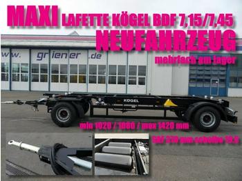 Kögel AWE 18 / MAXI LAFETTE 19,5 / 1020 - 1420 mm / - Container transporter/ Swap body trailer