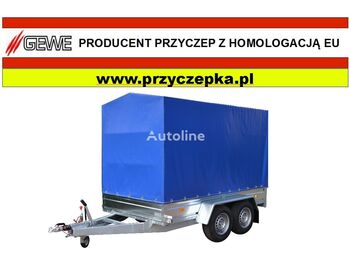 GEWE P3500 C/1, hamowana 2,6x1,3m - Curtainsider trailer