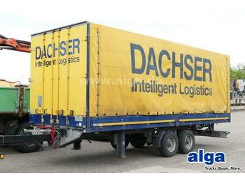 Junge, Tandem, Durchlader, 7.100mm lang, Luftfe.  - Curtainsider trailer