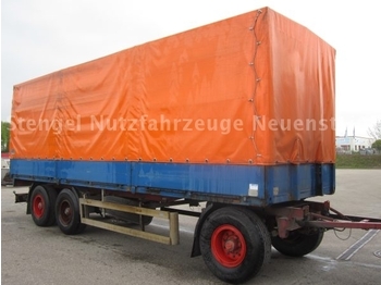 Kässbohrer 24t 3-Achs Anhänger E-Rad Alu-Bordwand 80cm  - Curtainsider trailer