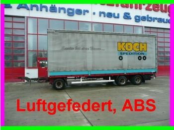 Krone 3 Achs Jumbo  Planenanhänger mit Rungentschen - Curtainsider trailer