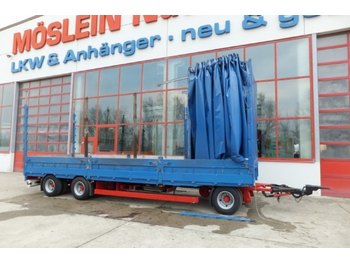 Meusburger 3 Achs Jumbo  Planen  Anhänger mit Steckrungen  - curtainsider trailer