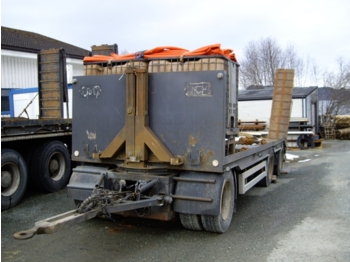 Container transporter/ Swap body trailer Dapa Dapa P30s Slepvogn: picture 1