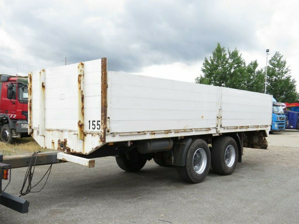 Dinkel Tandemanhänger DTAP 18000 Baustoffanhänger  - Dropside/ Flatbed trailer: picture 1