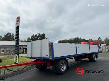 DAPA 20 ton 8,0 mtr. lad + containerlåse - Dropside/ Flatbed trailer