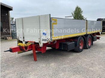 Dinkel DTAP 18000 Tandem Baustoff hochgekuppelt  - Dropside/ Flatbed trailer