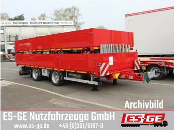 ES-GE Tandemanhänger - Containerverr.  - dropside/ flatbed trailer