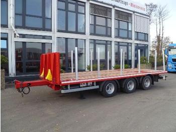 ES-GE Tridemanhänger mit Containverriegelungen - dropside/ flatbed trailer