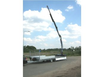 Hapert Azur 3500 with hydraulic crane  - Dropside/ Flatbed trailer