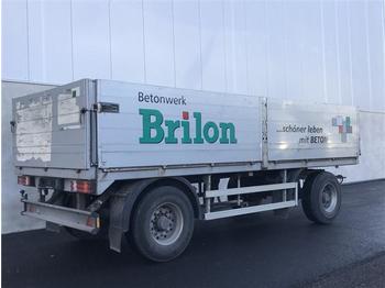 Dropside/ flatbed trailer / - Heuser 2 Achs Anhänger Baustoffanhänger