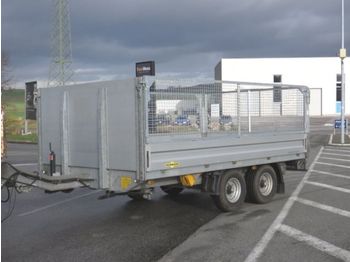 Humbaur HT 504124, Palettenbreite, ABS, Gitteraufsatz  - Dropside/ Flatbed trailer