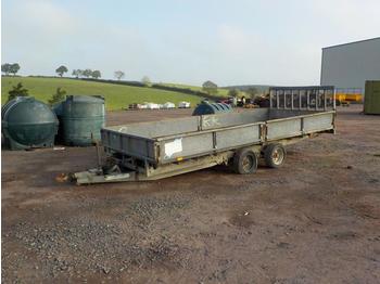  Ifor Williams 16' x 6' Twin Axle Tilting Dropside Plant Trailer, Ramp - Dropside/ Flatbed trailer