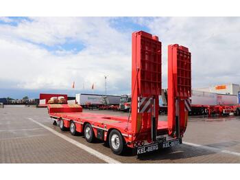 Kel-Berg S660R 4 akslet Maskintrailer  - Dropside/ Flatbed trailer
