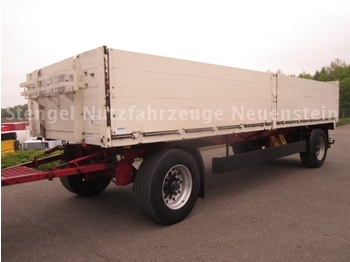 Meusburger 18 to 2-Achs Baustoff-Anhänger Alu-Boden  - dropside/ flatbed trailer