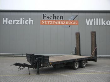 Müller-Mitteltal Anhänger Plattform, mech. Rampen, Blatt, SAF  - Dropside/ Flatbed trailer