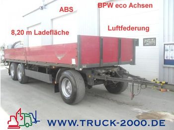 SCHWARZMUELLER Baustoffanhänger + Plattform 8,2m Pritschenlänge - Dropside/ Flatbed trailer