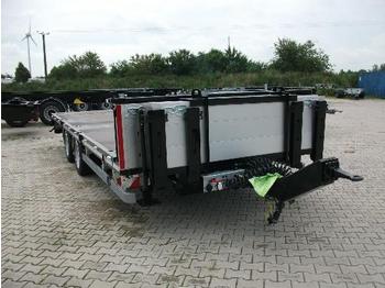 Dropside/ Flatbed trailer ES-GE Tandemanhänger mit Containerverr. u. Rampen: picture 1