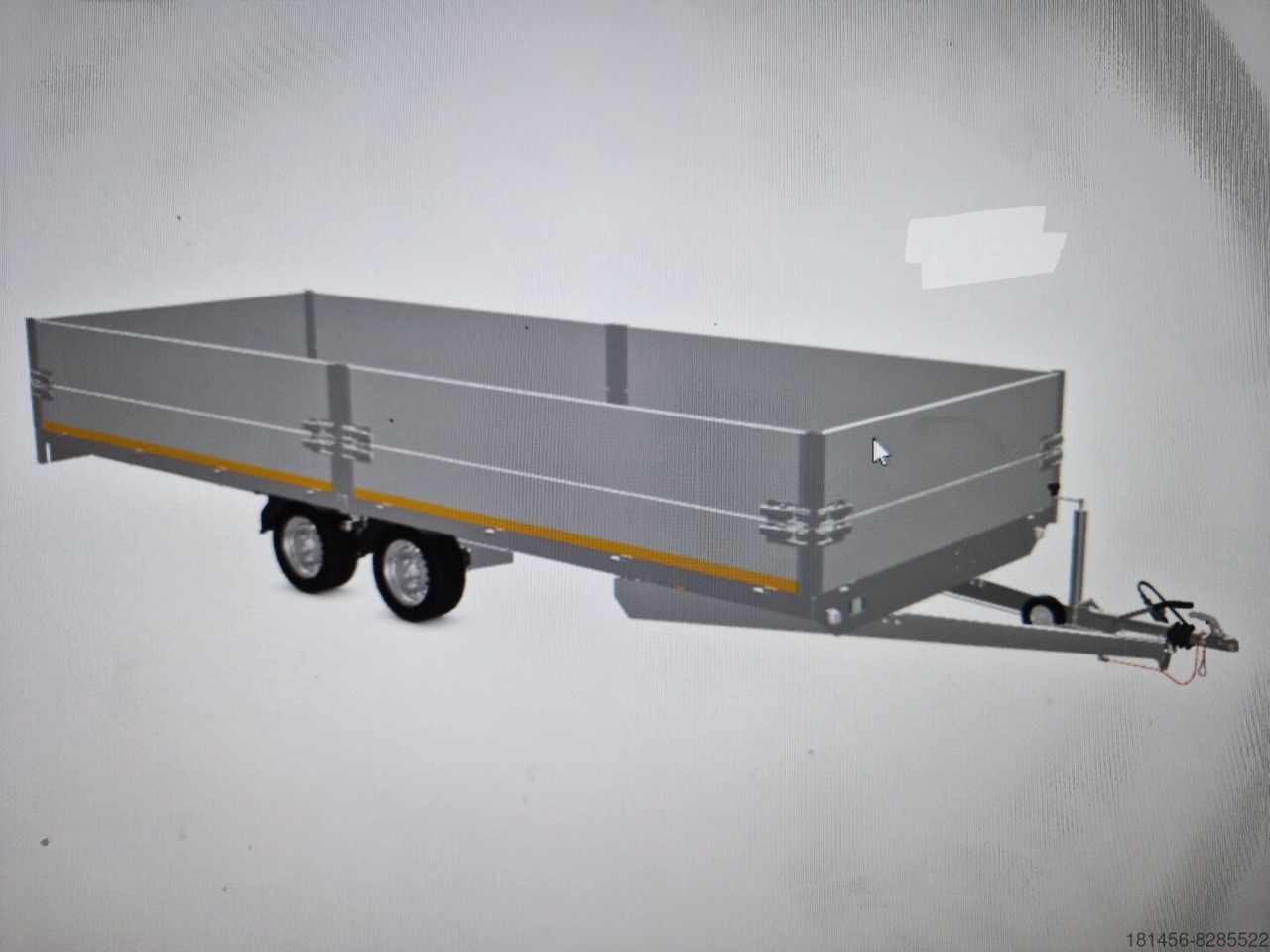 Eduard Volumen 606x220x70cm hohe Aluwände 3500kg Tandem verfügbar Neu - Dropside/ Flatbed trailer: picture 5