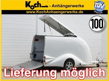 New Car trailer for transportation of heavy machinery Excalibur S1 weiß Luxus mit Alu Felgen: picture 1
